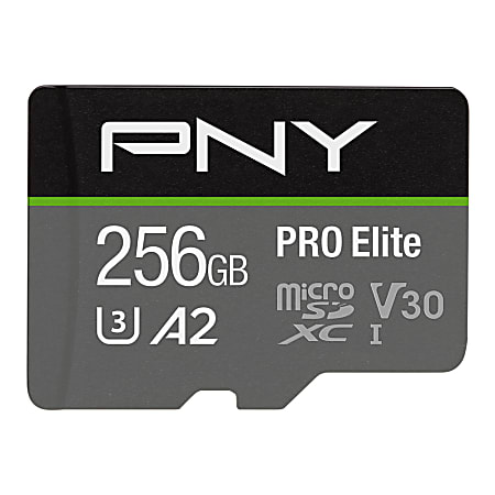 PNY 256GB Elite-X Class 10 U3 V30 microSDXC Flash Memory Card 2-pack