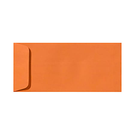 LUX Open-End Envelopes, #10, Peel & Press Closure, Mandarin Orange, Pack Of 500