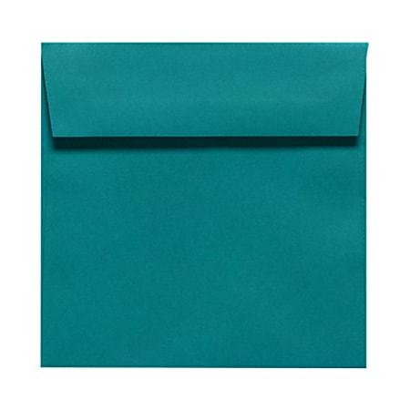 LUX Square Envelopes, 5 1/2" x 5 1/2", Peel & Press Closure, Teal, Pack Of 250