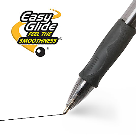 BIC Glide Bold Ballpoint Pens Bold Point 1.6 mm Translucent Barrel Black  Ink Pack Of 12 Pens - Office Depot