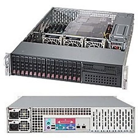 Supermicro SuperServer 2028R-C1R Barebone System - 2U Rack-mountable - Intel C612 Express Chipset - Socket R LGA-2011 - 2 x Processor Support - Black - 1 TB DDR4 SDRAM DDR4-2133/PC4-17000 Maximum RAM Support - Serial ATA/600, 12Gb/s SAS RAID Supported