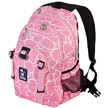 Wildkin Serious Backpack With 15" Laptop Pocket, Pink Giraffe