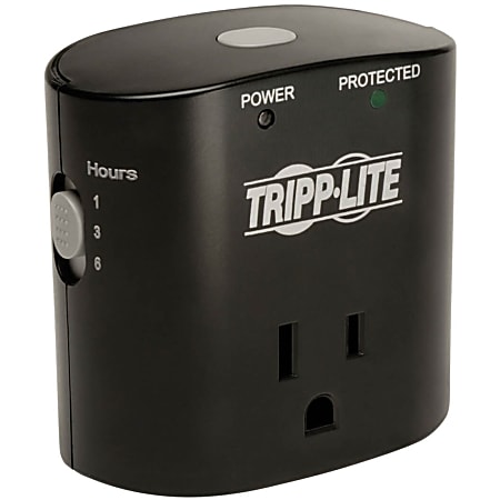 Tripp Lite Surge Protector Wallmount Direct Plug In 1 Outlet with Timer - 1 x NEMA 5-15R - 1875 VA - 350 J - 120 V AC Input