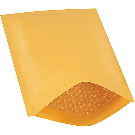 Partners Brand Kraft Heat-Seal Bubble Mailers, #2, 8 1/2" x 12", Pack Of 25