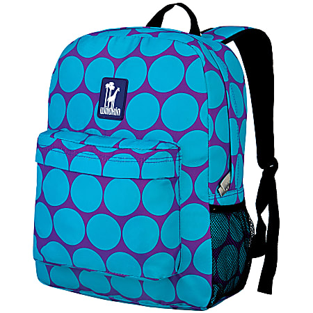 Wildkin Crackerjack Laptop Backpack, Big Dot Aqua