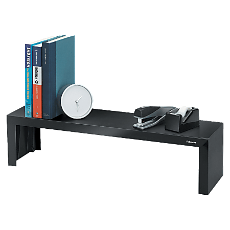 Fellowes Designer Suites Vertical Desktop Shelf 6 34 H x 26 W x 7 D BlackPearl Office Depot