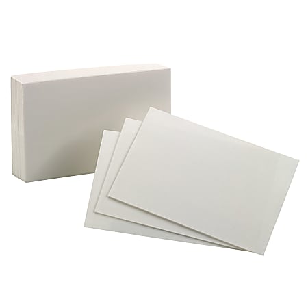 Oxford® Index Cards, Blank, 4" x 6", White, Pack Of 100