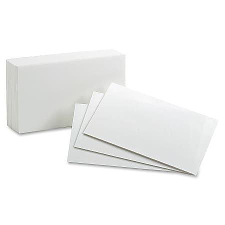 Unruled Index Cards White Pack of 12 100/Pack 4 x 6 