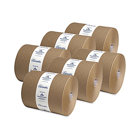Cormatic® by GP PRO, 1-Ply, 8.2" x 700', 100% Recycled, Brown, 6 Rolls per Case