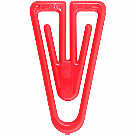 Baumgartens&reg; Plastic Paper Clips, Box Of 200, Large, Assorted Colors