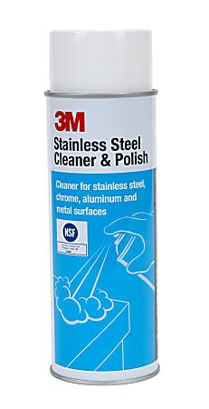 3M 14002 Stainless Steel Cleaner And Polish 21 Oz Bottle - Office