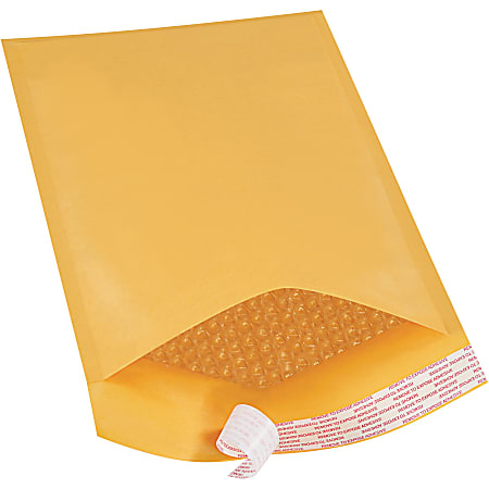 Partners Brand Kraft Self-Seal Bubble Mailers, #3, 8 1/2" x 14 1/2", Pack Of 25