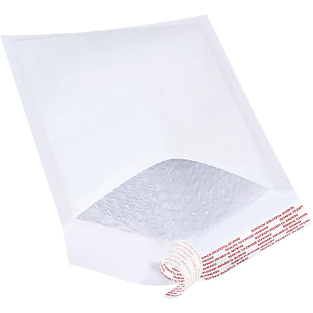 Office Depot® Brand White Self-Seal Bubble Mailers, #1,