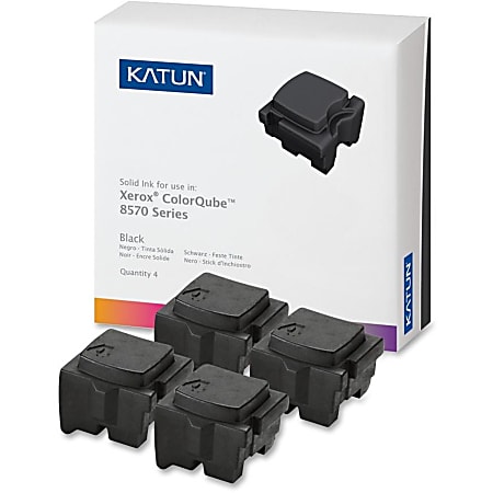 Katun Solid Ink Stick - Alternative for Xerox (108R00930) - Solid Ink - High Yield - 8600 Pages - Black - 4 / Box