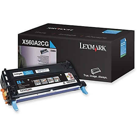 Lexmark™ X560A2CG Cyan Return Program Toner Cartridge