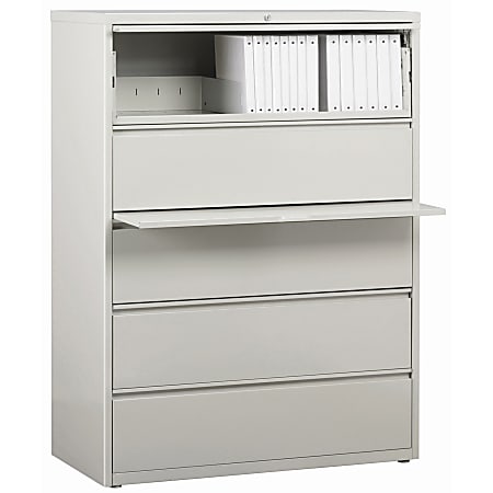Lorell® Fortress 19&quot;D Lateral 5-Drawer File Cabinet, Light