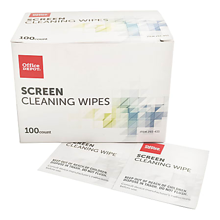 Office Depot® Brand Screen Cleaning Wipes, Pack Of 100