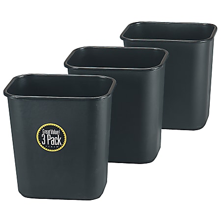 Plastic trash hot sale cans