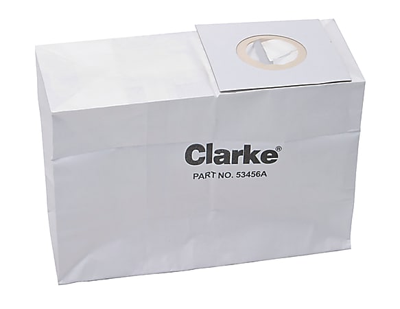 Paper Filter Bags For Clarke CarpetMaster 30” Wide-Area Upright Vacuum Cleaner, Pack Of 10