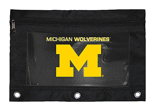 Markings by C.R. Gibson® Pencil Pouch, 9 7/8" x 7 1/2", Michigan Wolverines