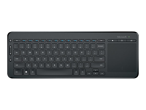 Microsoft Wireless All In One Media Keyboard 14 1516 L x 5 58 W x