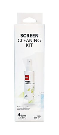Screen Cleaner Spray Kit, 2 Pack - 2 Spray Bottles (Each 16.9 oz/Total 33.8  oz) with 2 Extra-Large Microfiber Cleaning Towels, by Better Office  Products, for Computers, iPhones, TV/LED/LCD Screens 