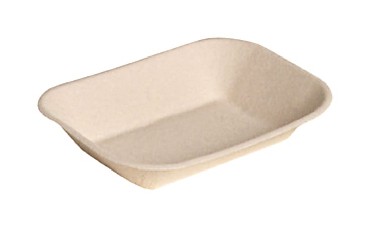 Chinet® Molded Fiber Food Trays, 9" x 7", Beige, 250 Trays Per Bag, Pack Of 2 Bags