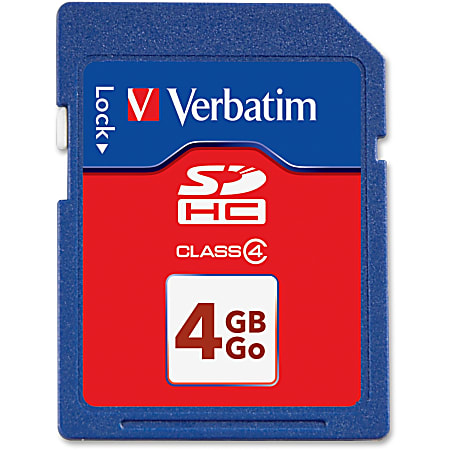 Verbatim® Secure Digital High Capacity (SDHC™) Memory Card, 4GB
