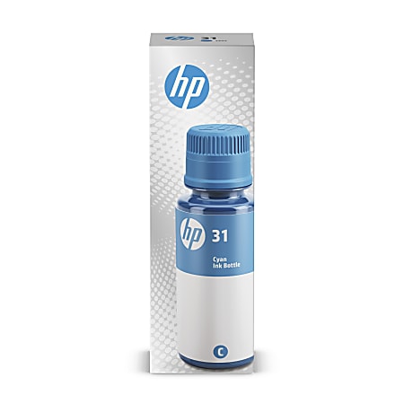 HP 31 Cyan Ink Bottle, 1VU26AN