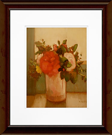 Timeless Frames® Floral Katrina Brown Wall Artwork, 20" x 16", Red And White Flowers II