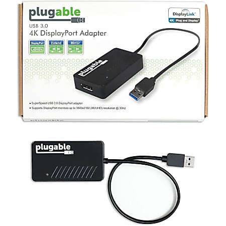 Plugable USB 3.0 to DisplayPort 4K DisplayLink Video Graphics