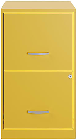 Realspace® SOHO Smart 18"D Vertical 2-Drawer File Cabinet, Gold