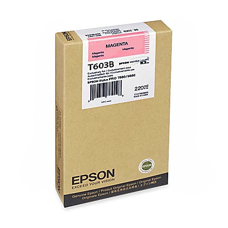 Epson Ink Cart 7800/9800 220Ml Mag., T603B00