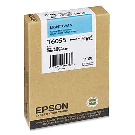 Epson Light Cyan Ink Cartridge - Light Cyan - Inkjet - 1 Each
