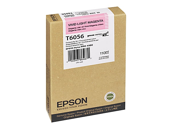 Epson T6056 - 110 ml - vivid light magenta - original - ink cartridge - for Stylus Pro 4800, Pro 4880