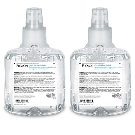 GOJO® PROVON® LTX-12 Clear & Mild Foam Hand Wash Soap, Unscented, 40.5 Oz, Carton Of 2 Refills