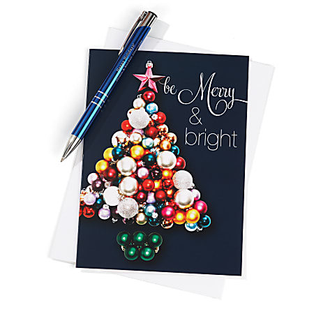 Custom Full-Color Holiday Cards With Envelopes, 5" x 7", Shaping Up, Box Of 25 Cards