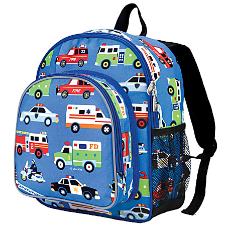 Wildkin Pack 'N Snack Laptop Backpack, Olive Kids Heroes