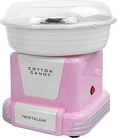 Nostalgia Electrics Retro Hard & Sugar-Free Candy Cotton Candy Maker, Pink