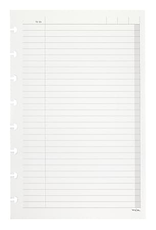 TUL® Discbound Refill Pages, To Do List Format, Junior Size, 50 Sheets, White
