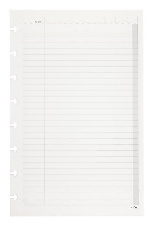 TUL® Discbound Refill Pages, To Do List Format, Junior Size, 50 Sheets, White