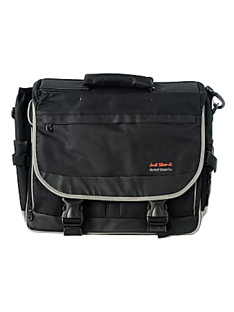 Martin F. Weber Just Stow-It Ultimate Artist Messenger Bag With 17" Laptop Pocket, Black