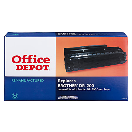 Office Depot® Brand R-BRO-DR200 (Brother DR-200) Remanufactured Black Drum Unit