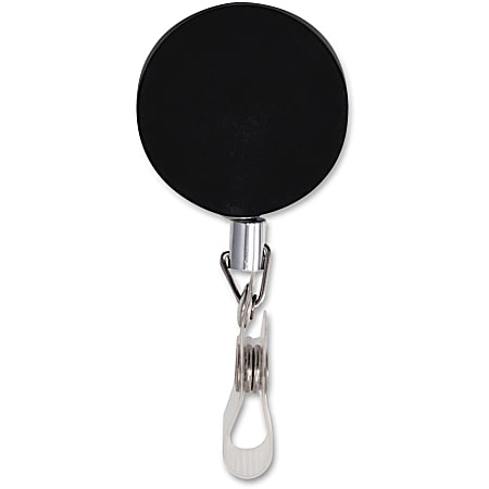 Retractable ID Badge Holder Black - Office Depot