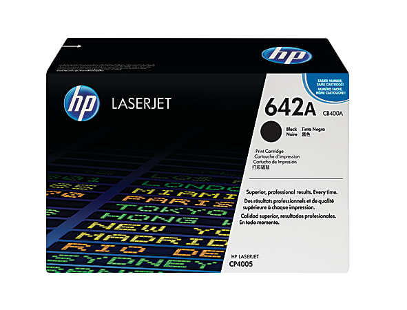 HP 642A Black Toner Cartridge, CB400A
