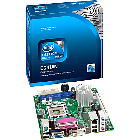 Intel Classic DG41AN Desktop Motherboard - Intel G41 Express Chipset - Socket T LGA-775 - 10 x Bulk Pack