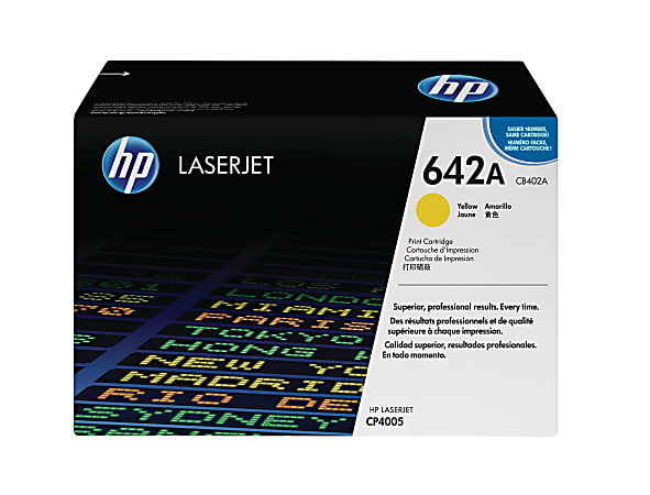 HP 642A Yellow Toner Cartridge, CB402A