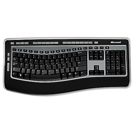 Microsoft® Wireless Keyboard 6000, Black/Silver