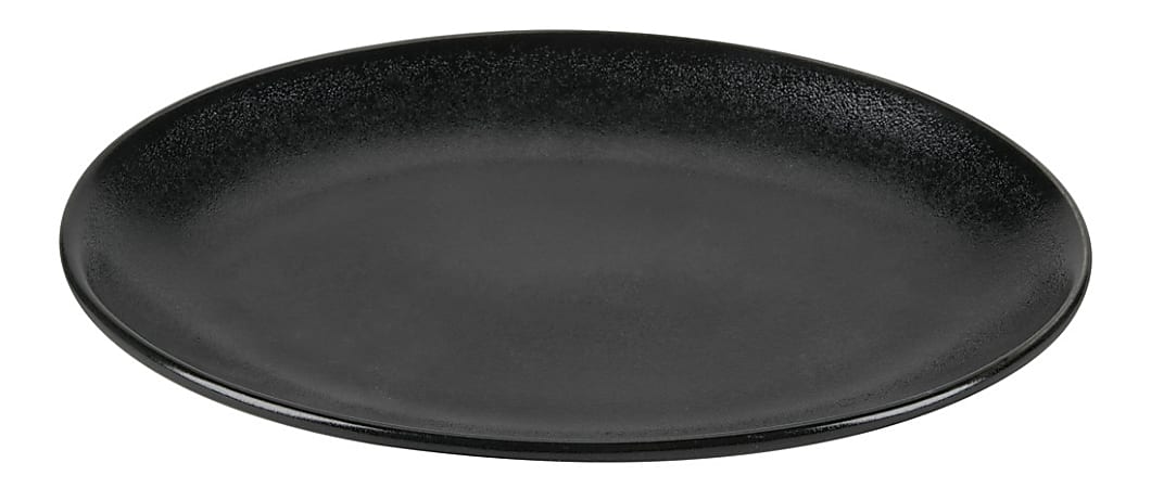 Foundry Oval Ceramic Platters, 8 3/8" x 6", Black, Pack Of 24 Platters