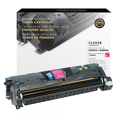 Clover Imaging Group&trade; Q3963A Remanufactured Magenta Toner Cartridge Replacement For HP 121A